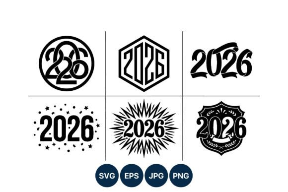 2026 Decorative Number Badges Vector Guide