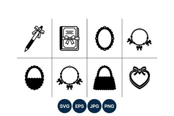 Decorative Bows Vector Icons: Elevating Your Design with Elegant Simplicity