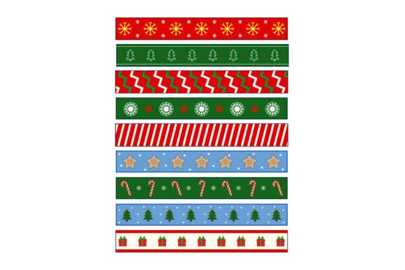 Decorative Christmas Washi Tapes with Fe