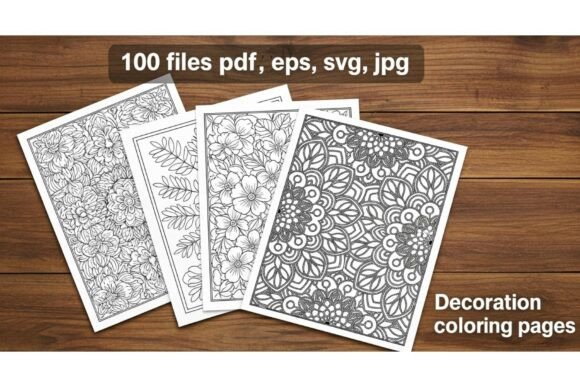 Decorative Coloring Pages Bundle: A Creative Resource for Relaxation and Design