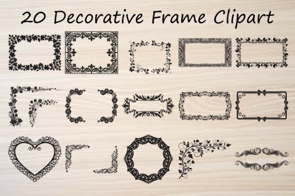 Decorative Frame Clipart: Elevating Design with Precision and Style