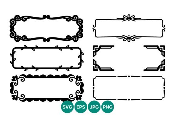Elegant Decorative Frames Vector Set