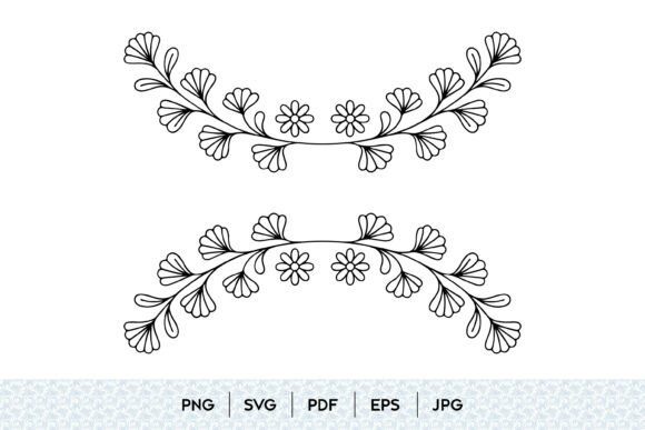 Elevating Design with the Floral Frame Border SVG Decorative Botanical Divider