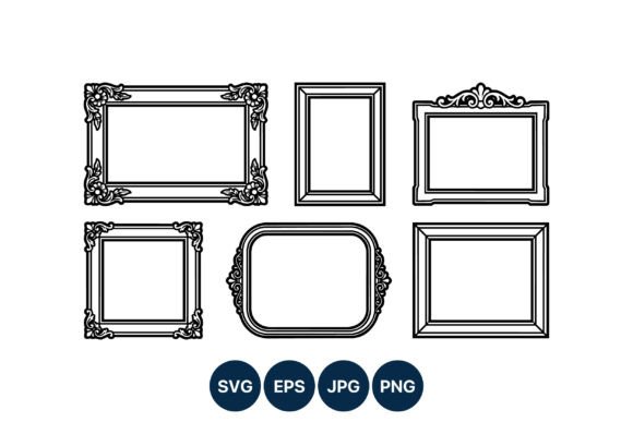 Elevating Digital Design with the Ornate Decorative Black Frames Set: A Strategic Asset for Modern Creators