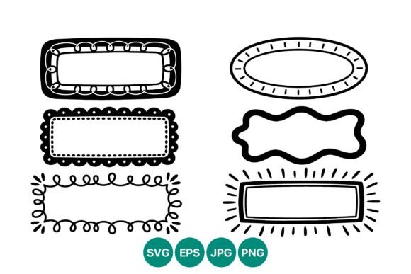 Enhance Your Design Projects with a Hand Drawn Decorative Frame Vector Set