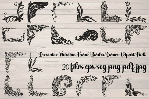 Enhance Your Designs with a Decorative Victorian Floral Border
