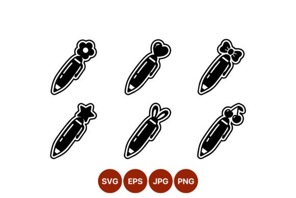 Evaluating Cute Decorative Pens Vector Art for Professional Design Workflows