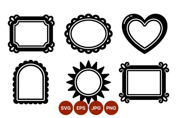 Evaluating Decorative Black and White Frame Shapes for Professional Design Workflows