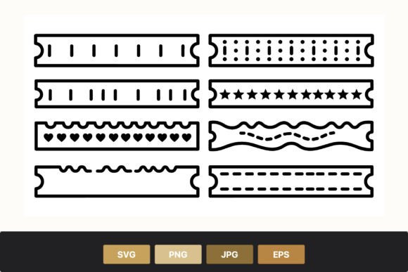 Evaluating the Decorative Black White Borders Set for Design Projects