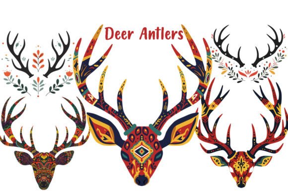 Evaluating the Versatility of Colorful Boho Stag Head Decorative Assets