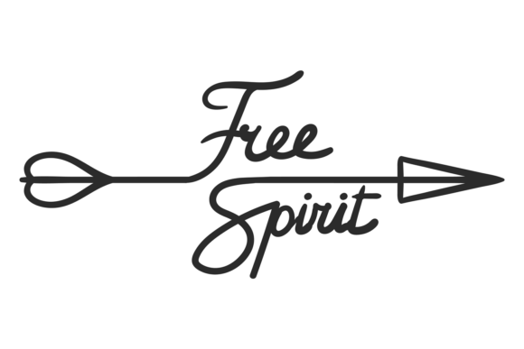 Free Spirit Arrow: Decorative Boho Style Element