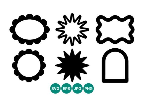 Integrating Black Rounded Decorative Shapes Vector into Professional Design Workflows