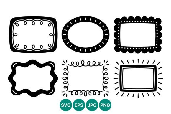 Mastering Visual Hierarchy with Black and White Decorative Frames Vector