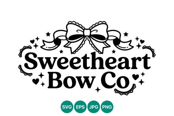 Mastering Visual Identity with Sweetheart Bow Co Decorative Script and High-Contrast Vector Art