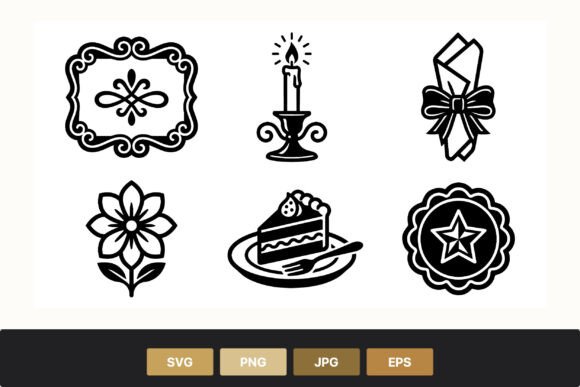 Mastering Visual Storytelling with Vintage Decorative Icons Black and White