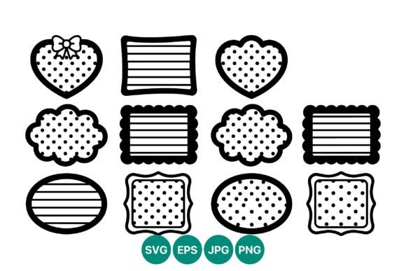 Polka Dot Decorative Frame Vector Guide
