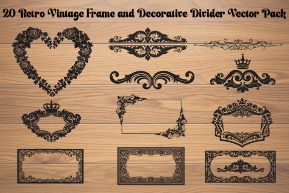 Retro Vintage Frames for Elegant Design