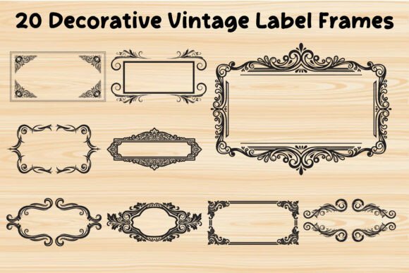 Strategic Application of Decorative Vintage Label Frames in Modern Branding
