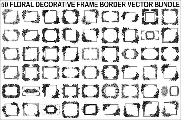 Strategic Branding and Design Efficiency with the Floral Decorative Frame Vector Bundle