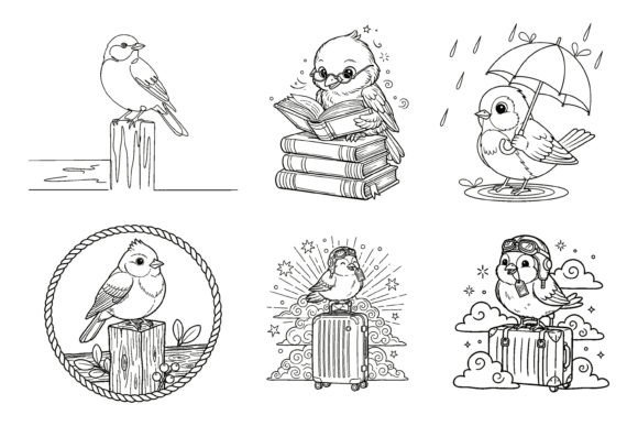 Unlocking Creative Potential with the Birds Fantasy Decorative Clipart Bundle